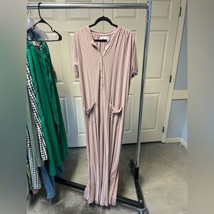 Free People Beach My Go To Jumpsuit Tan